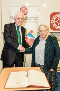 Sally Roberts Jones being admitted by Sir Emyr Jones Parry