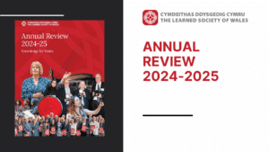 A graphic showing the front cover of the Annual Review 2024-25.
