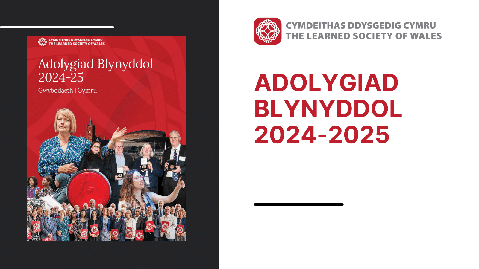 A graphic showing the front cover of the Annual Review 2024-25.