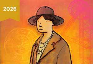 Cartoon image of Lady Rhondda