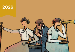 A cartoon image of Dillwyn family members.