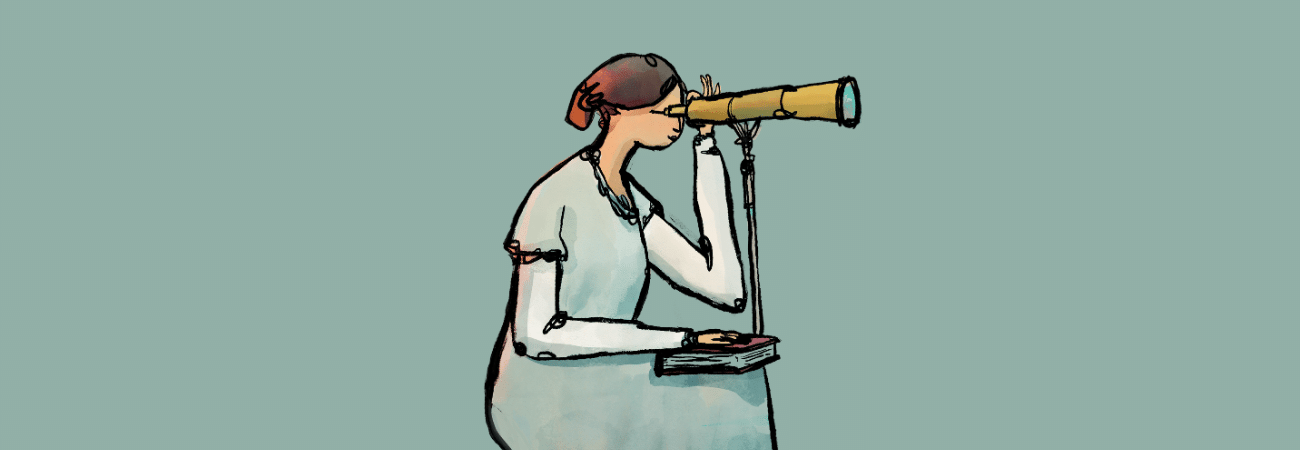 A cartoon image of a Dillwyn family member