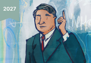 An illustration of Aneurin Bevan.