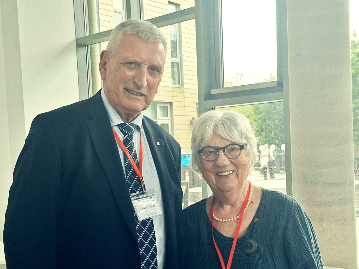 Professor Hywel Thomas and Dame Elan Closs Stephens